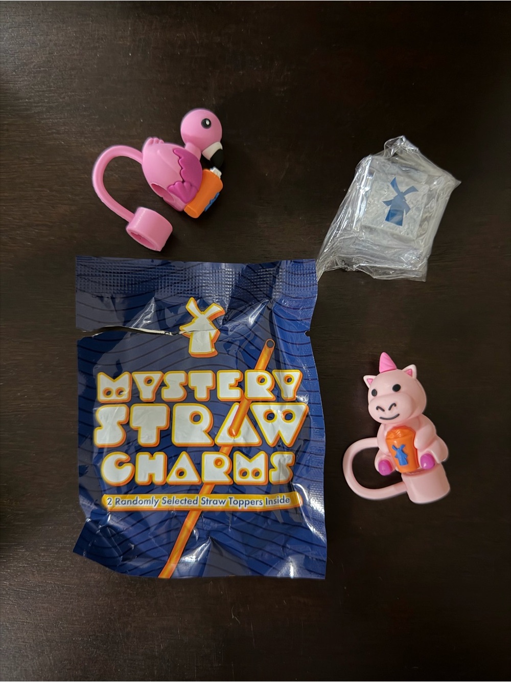 Dutch Bros Mystery Straw Toppers with Bonus Light Up Ice Cube